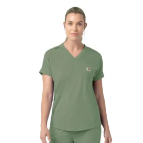 Force Cross-Flex strikket V-hals-skrubbløp for kvinner