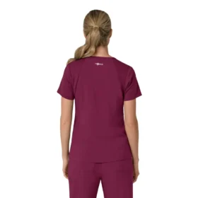 Force Cross-Flex V-hals-skrubbløp for kvinner med fleksible paneler