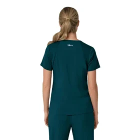 Force Cross-Flex V-hals-skrubbløp for kvinner med fleksible paneler