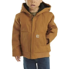 Isolert Active Jac med hette for gutter (baby/småbarn)