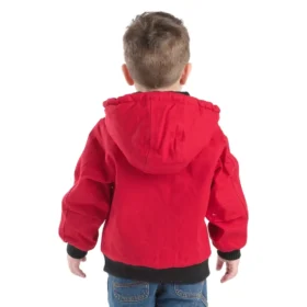 Isolert aktivjakke med hette i kanvas for gutter (baby/småbarn)