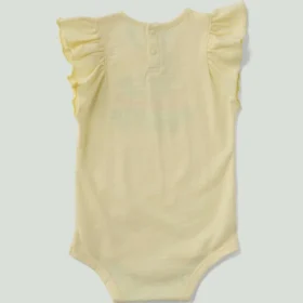 Jenters korte body med løse ermer og grønnsaksmotiv (baby)