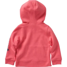 Langermet halvglidelås-genser for jenter (baby/småbarn)