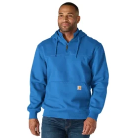 Paxton vannavvisende, tykk hettegenser med 1/4 glidelås for menn – carhartt Rain Defender-hettegensere
